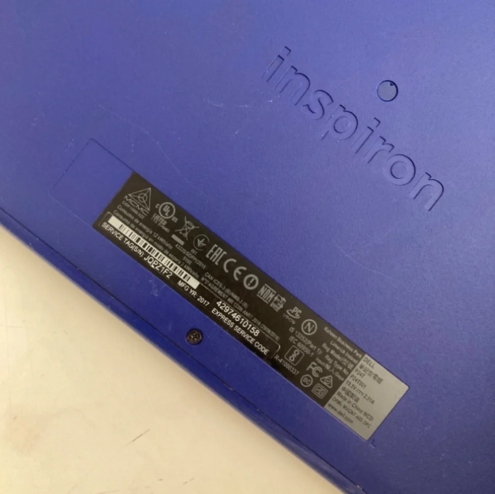 Dell blue inspiron model P24T for parts or repair